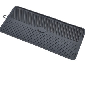 Silicone Drain Mat L Size Oval BPA Free Kitchen <b>Drying</b> <b>Rack</b> Tableware Mat - Product Image 5