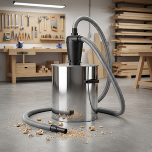 Yunitool 60L Séparateur de poussière cyclonique manuel en plastique pour fûts, <span class=keywords><strong>kit</strong></span> d'aspiration humide/sèche à haut débit avec poignées, grande capacité, pré-séparation robuste - Product Image 1