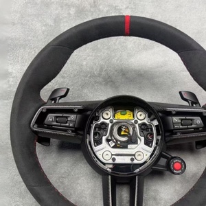 Volante Deportivo Manual con Costuras Rojas y Detalles Negros para Porsche 911 Targa 718 <span class=keywords><strong>GTS</strong></span> 997 991.1/2, Diseño Deportivo con Paquete de Detalles Personalizados - Product Image 5