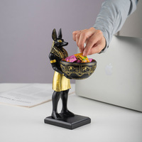 Grenz überschreitende neue Hunde gott Anubis Figur Umwelt freundliche handgemachte Home Wohnzimmer Desktop-Harz ägyptische Handwerk kreative Dekoration