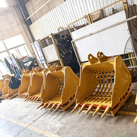 Mini Excavator Terlaris dengan Grille yang Dapat Dikustomisasi, Bucket Excavator, Grading Digger, Bucket Lumpur, Bucket Pembersih