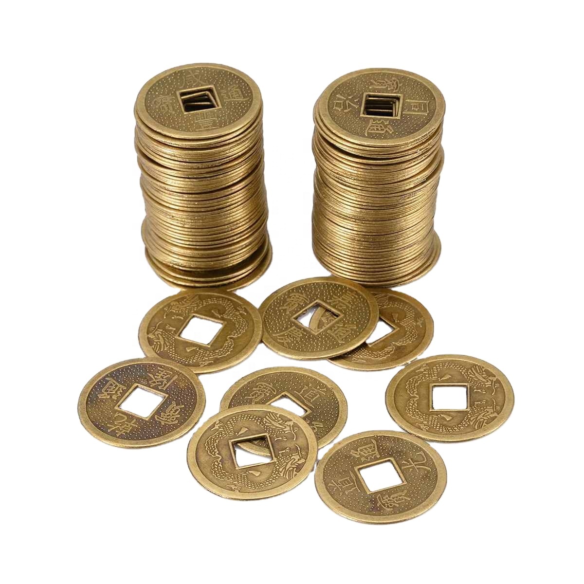 Lot Zinc Alloy Chinese Lucky Coin Feng Shui Antique Money