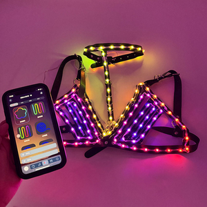 Sujetador Flamenco con Luces LED para Actuaciones en Escenario, Ropa Interior para Disfraces, Fiestas, Discotecas, Bares, Baile Gogo - Product Image 6