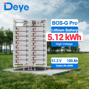Baterai Lithium Ion Deye BOS-G Pro 5.12kWh 61.44kWh 51.2V 100Ah 204.8V 614.4V Sistem Penyimpanan Energi Tegangan Tinggi untuk Rumah - Product Image 1