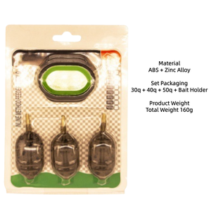 यूरोपीय जलाशय मछली पकड़ने जस्ता मिश्र धातु फीडर पिंजरे 3 में 1 सेट बाट डिस्पेंसर में कार्प और ताजे पानी की मछली पकड़ने के लिए - Product Image 6