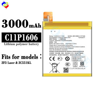 C11P1606 Polymer-Lithium-Akku für Zenfone 3 Laser 5.5 ZC551KL Zoom ZX551ML Z01BDC 3000mAh 3.85V Handy-Akku - Product Image 2
