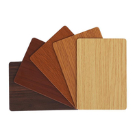 Panneau composite en aluminium extérieur de revêtement mural en grain de bois Alucobond 3mm 4mm