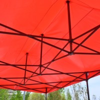 Grande tente pop-up robuste 3x6m avec structure thermolaquée noire brillante, imperméable, pour concerts en plein air et ventes de voitures