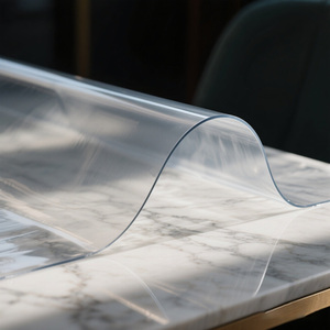 Großhandel PVC-Folie Super klare und transparente Rolle Weich und feuchtigkeit beständig für Kunststoff Tischdecke Material - Product Image 2