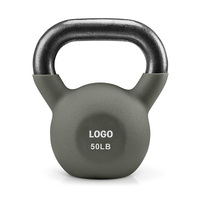 Kettlebell en néoprène durable et compact avec logo personnalisé, noyau en fonte, pour la maison, écologique, design coloré et doux au toucher