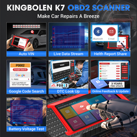 KINGBOLEN K7 Araç Arıza Tespit Cihazı Motor Analizörü ECU Kodlama Aktif Test 28 Sıfırlama İşlevi X431 CRP919E BT ile Karşılaştırılabilir