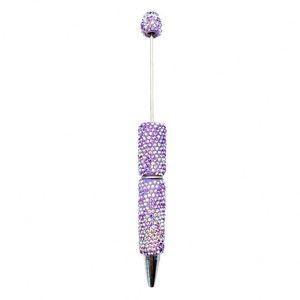 Nouveau stylo à bille rotatif fait main avec perles de diamant AB, motif ciel étoilé, pour DIY, vente en <span class=keywords><strong>gros</strong></span> - Product Image 3