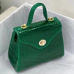 Bolso de cuero de <span class=keywords><strong>cocodrilo</strong></span> de <span class=keywords><strong>Nilo</strong></span> genuino de alta calidad de lujo bolso de cuero cruzado de hombro de <span class=keywords><strong>cocodrilo</strong></span> para mujer - Product Image 3