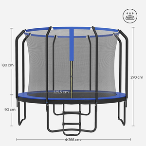 Zoshine-trampolín cuadrado y grande para jardín, venta al aire libre, para Parque - Product Image 2