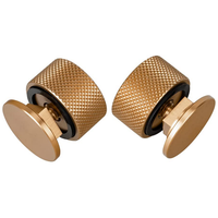Attaches de casque de capot de soudage pièces de rechange de casque en or accessoires de capot rondelle en aluminium-Silicone 1 paire, passefitter