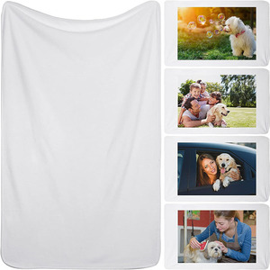 50 "X 60" blanc blanc Sublimation <span class=keywords><strong>bébé</strong></span> <span class=keywords><strong>couverture</strong></span> en gros personnalisé Super doux <span class=keywords><strong>polaire</strong></span> flanelle vierge sublimation couvertures - Product Image 3
