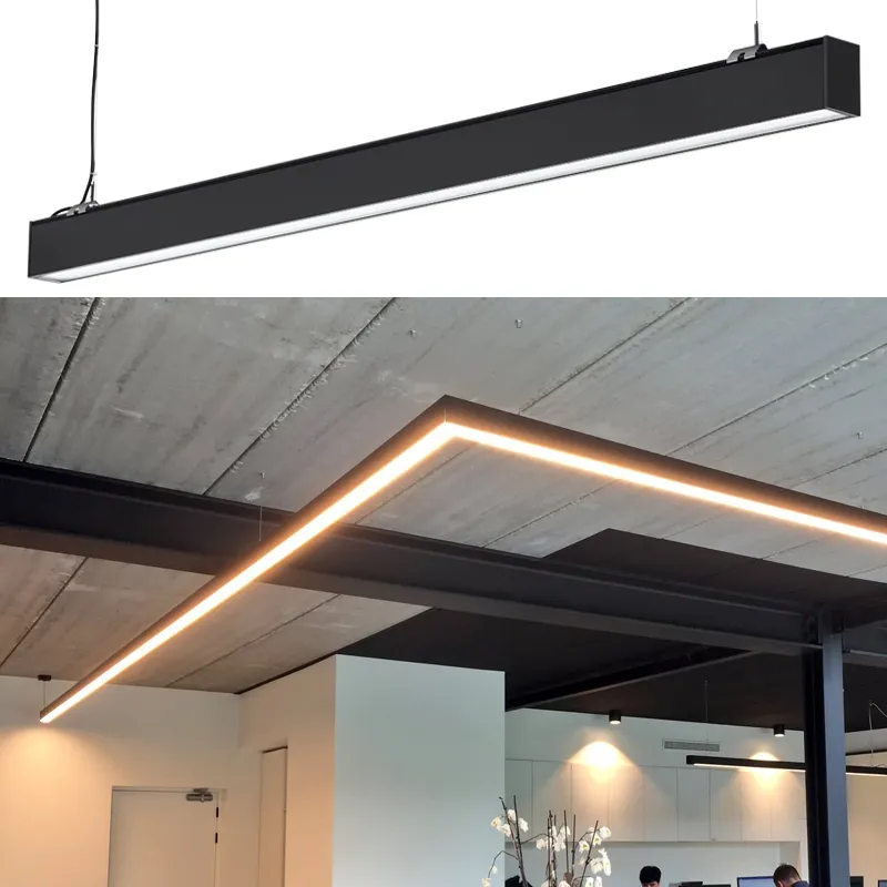 Nero/bianco/argento colore conchiglia collegabile luce lineare led cina produttore serie 5075