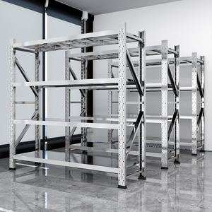 Étagères de stockage à froid robustes en acier inoxydable personnalisables Niveaux de faisceau réglables Entrepôt de protection contre la corrosion durable - Product Image 4