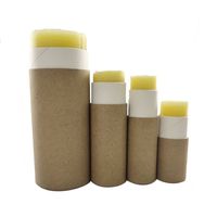 Papier rond biodégradable kraft de qualité alimentaire déodorant en carton bâton à lèvres baume à lèvres tube de papier Push Up