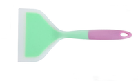 Spatule de cuisine en silicone résistante à la chaleur, flexible, antiadhésive, avec poignée en nylon, semi-transparente, surface large, pour usage en restaurant