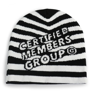 Gorro de Punto Jacquard HK34 con Estampado de Calavera, Gorra Deportiva de Moda para Invierno, Cálido, con Letras y Logotipo Personalizado - Product Image 5
