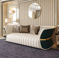 Ledersofa Weißes Sofa Hochwertige Luxuriöse Moderne Polsterung Wohnzimmer-Set 123