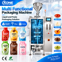 Machine de remplissage et de scellage verticale pour les sachets de miel en stick avec solution d'emballage en film en rouleau pour les applications de transformation alimentaire