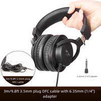 Casque de monitoring professionnel Yinyu DH2300 filaire circum-auriculaire avec basses profondes pour le mixage et le DJing
