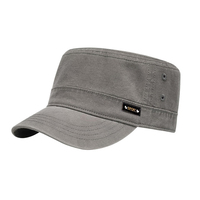 Casquette Cadet en Twill de Coton Lavé, à Calotte Plate, 6 Panneaux, Couronne Souple, Non Structurée, Personnalisable avec Logo Brodé, Casquette Vierge pour Hommes et Femmes