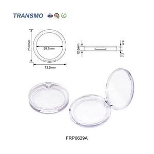 Estuche Transparente Vacío Personalizado para Cosméticos, Compacto para Rubor, Marca Privada, Envase de Cristal para Rubor con Bajo MOQ - Product Image 2