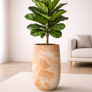 Juego de 3 Macetas Grandes de Fibra de Vidrio Ecológicas para Plantas, Macetas Altas para Interiores, Juego de Macetas para Jardín, al Mejor Precio - Product Image 4