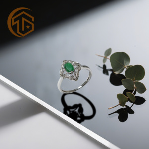 Set di Gioielli in Argento 925 all'Ingrosso dalla Cina, Anello di Fidanzamento per Donna Resistente all'Ossidazione <span class=keywords><strong>e</strong></span> Impermeabile, Regalo in Oro Massiccio 14k 18k <span class=keywords><strong>con</strong></span> Rubino <span class=keywords><strong>e</strong></span> Smeraldo - Product Image 2