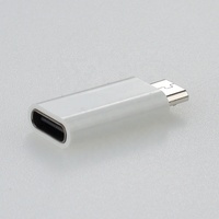 Carcasa de plástico tipo C adaptador de microcargador tipo C hembra a conector macho Micro USB Convertidor para adaptador de teléfono Xiaomi Android