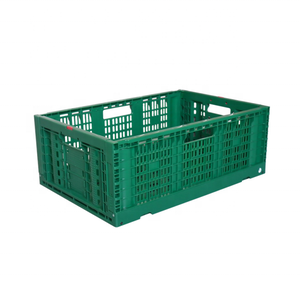 Nhiệm Vụ Nặng Nề Nông Nghiệp Siêu Thị Giao Hàng Trái Cây Thực Phẩm Lưu Trữ Hậu Cần Nhựa Stackable Có Thể Gập Lại Ráp Lưới Thùng - Product Image 3