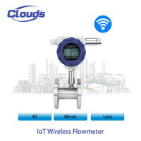 Débitmètre à turbine sans fil en acier inoxydable 316, 4G NB-IoT LoRa, résistant à la corrosion, débitmètre numérique pour liquides acides et alcalins