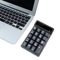 USB & Nirkabel Baru, Keypad Numerik Anti-Ghosting 3-Tombol Mini 19-Tombol untuk Akuntansi Keuangan, Bahan ABS