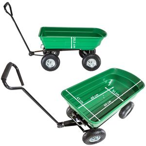 Common Poly Yard Garden Steel Quick Dump <strong>Cart</strong> <strong>and</strong> <strong>Wagons</strong> With 180 Rotating Straight Pull Handle <strong>and</strong> Four Tires - Product Image 6