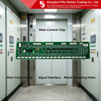 Pièces détachées d'ascenseur à signal stable pour hôtels modernes, carte PCB RS32 DBA26800J1 en métal