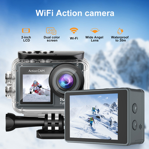 Caméra sportive et d'action étanche Ausek pour motos, petite et portable, angle de vue de 170 degrés, vidéo 60FPS, vlogging sur <span class=keywords><strong>Youtube</strong></span> - Product Image 3