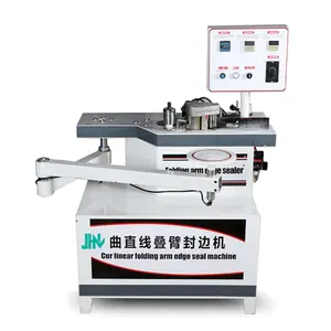 S-180 Wood panel curved edge with suction cup heat press rocker arm edge banding machine