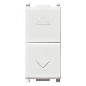 2P 10AX Two Button <b>Switch</b> White Wall Mounted Up Down Control - Product Image 1
