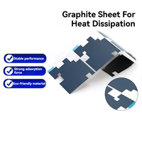 Coussin thermique en graphite à conductivité thermique élevée, simple face, personnalisé, pour le refroidissement électronique et la dissipation de la chaleur