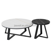 Le plus récent plateau en marbre de luxe Table d'appoint de style nordique Console d'angle décorative Table console design de salon