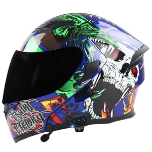 Casco de Motocicleta Integral con Doble Lente para Intercomunicador Bluetooth y Características de Cobertura Completa - Product Image 1