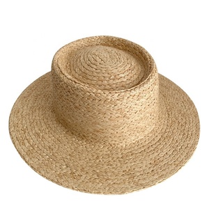 <span class=keywords><strong>Sombrero</strong></span> de paja de rafia auténtica <span class=keywords><strong>Homburg</strong></span>, <span class=keywords><strong>sombrero</strong></span> promocional unisex para pesca al aire libre, informal, nueva colección - Product Image 1