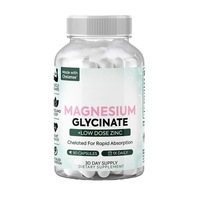 Capsules de supplément de glycinate de magnésium et de zinc Amazon Explosive pour adultes - Soutien au sommeil - 90 capsules