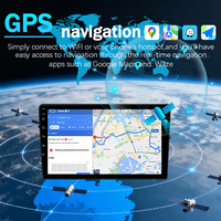 Autoradio Android 15 LELV pour voiture universelle, écran tactile 9/10 pouces, GPS, stéréo sans fil, WiFi intégré, audio haute résolution