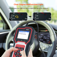 Réinitialisation des voyants d'entretien de la voiture à zéro, décodeur de diagnostic des pannes OBD, lecteur et effaceur de codes