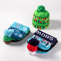 Chapeau de Noël en tricot LED, bonnet lumineux de Noël, bonnet d'hiver unisexe, chapeau en tricot avec LED colorées pour Noël et le Nouvel An