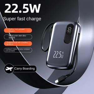 Batterie externe personnalisable 22,5 W 10000 mAh avec écran LED, plusieurs ports USB, station de charge de voyage pour téléphone - Product Image 6